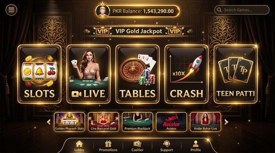 Main screen of A55 Game casino page for PK players