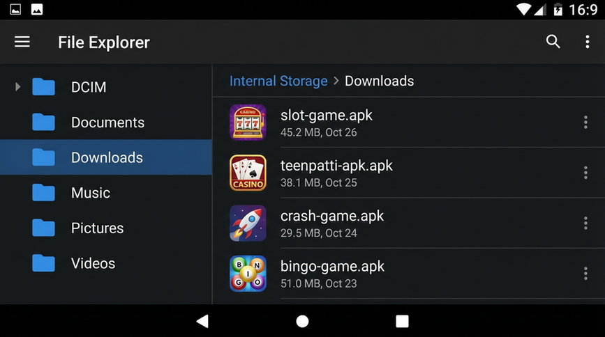 Main screen of A55 Game gameapk page for PK players